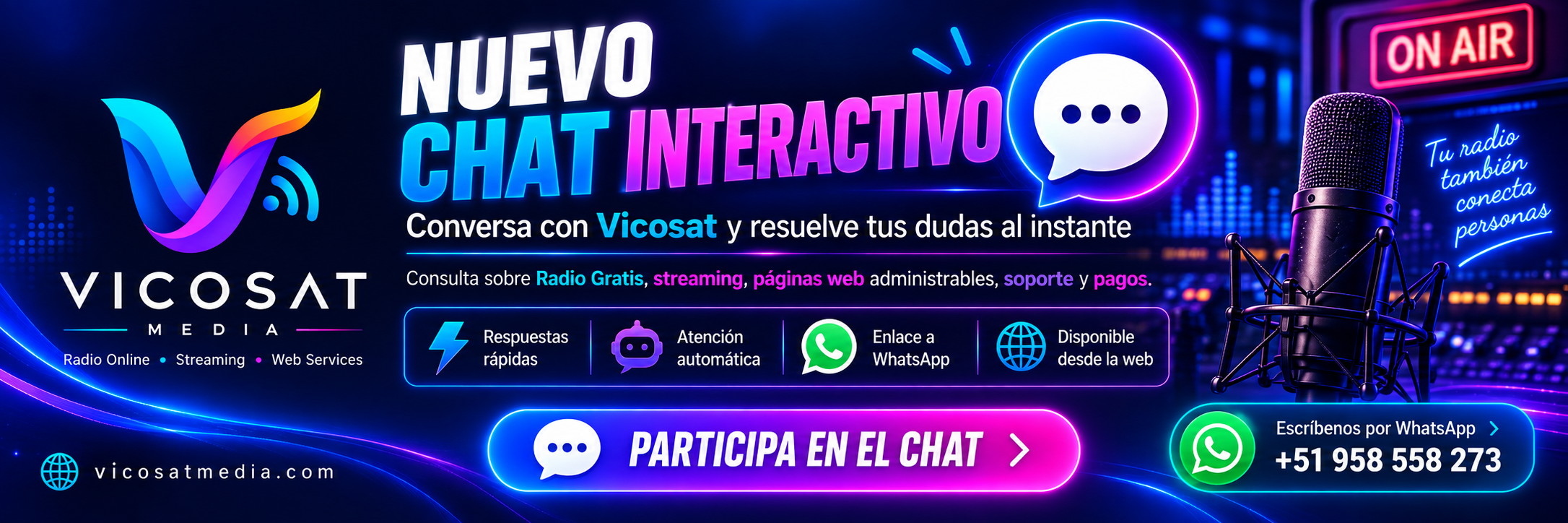 Chat interactivo Vicosat